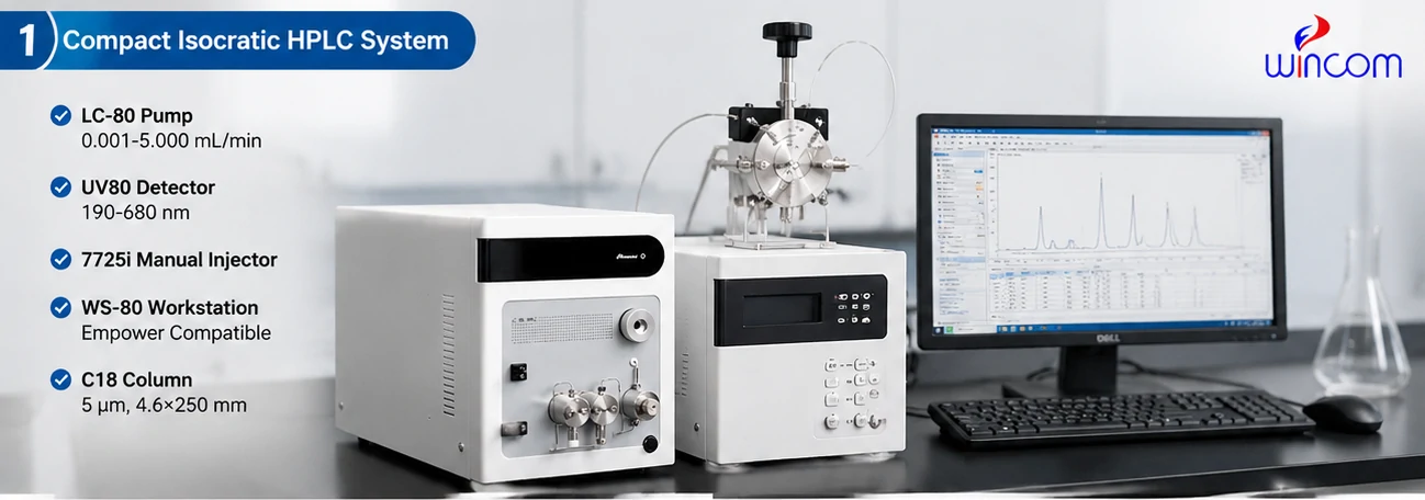 Sistema HPLC isocrático compacto